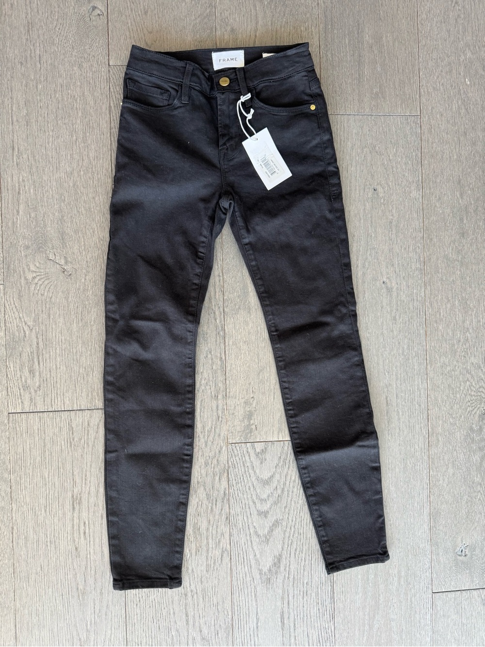 Frame Denim Black Skinny Jeans